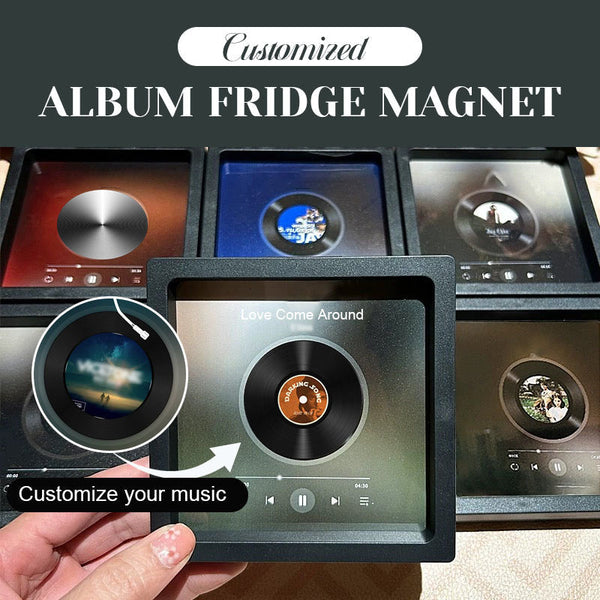 Customized Album Fridge Magnet Personalized Music Fridge Magnet Can Play Songs and Adjust Volume