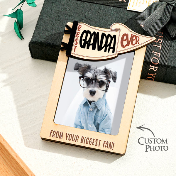 Custom Photo Gift for Pet Lovers Personalized Picture Frame Fridge Photo Magnet