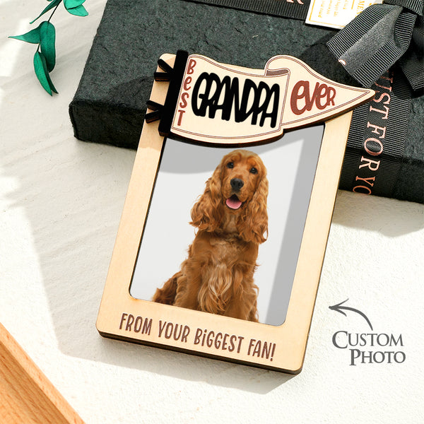 Personalized Picture Frame Fridge Photo Magnet Gift for Pet Lovers